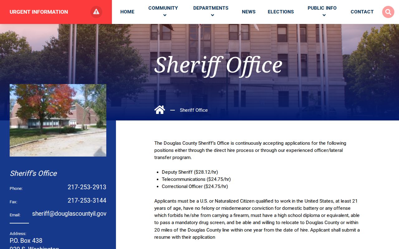 Douglas County released inmate Sheriff current population page